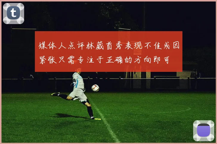媒体人点评林葳首秀表现不佳或因紧张只需专注于正确的方向即可